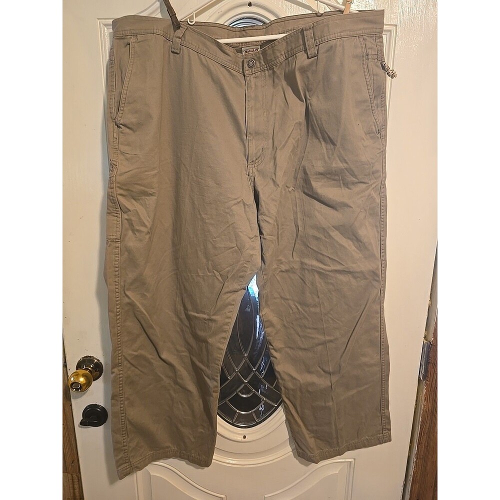 MENS MAGELLAN Sportswear KHAKI TAN CASUAL PANTS 5 POCKETS 46 X 30